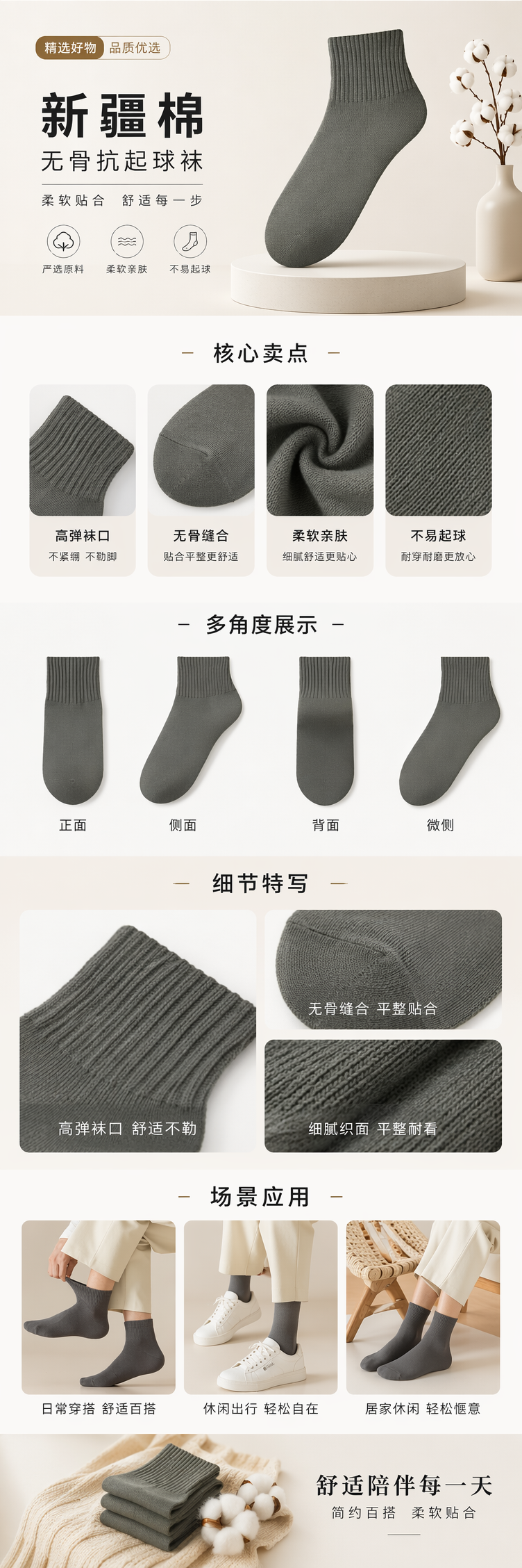 军绿色其他袜子详情1