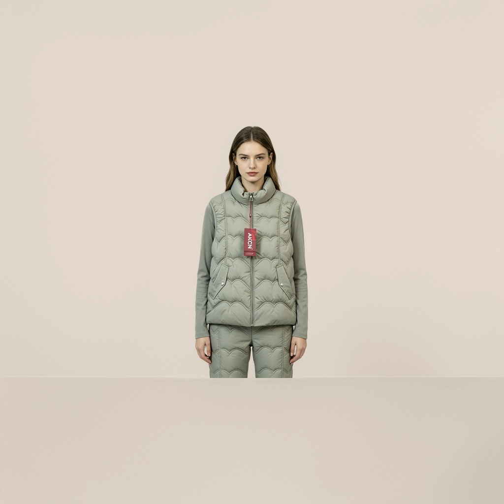 Women's cotton-padded vest, casual and warm sleeveless cotton-padded jacket Application Scenario