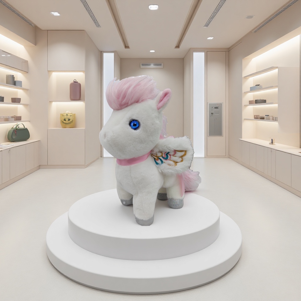 AI intelligent companion voice interaction chat interaction ai plush toy WiFi connected dynamic eye screen plush toy Application Scenario