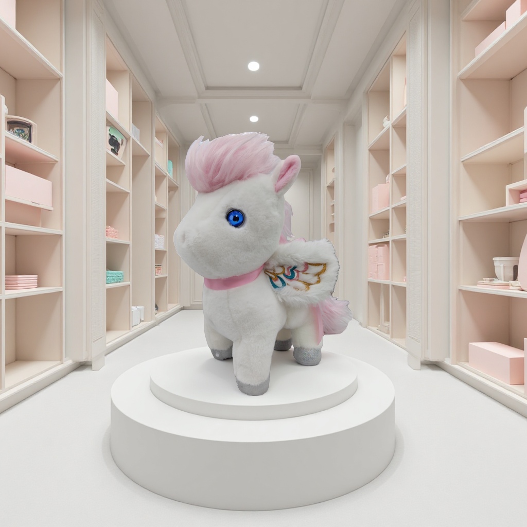 AI intelligent companion voice interaction chat interaction ai plush toy WiFi connected dynamic eye screen plush toy Specification image