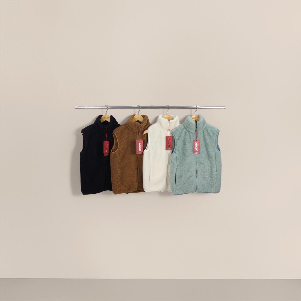 A thickened, soft and lightweight four-color cotton fleece vest for inner wear in autumn and winter Specification image