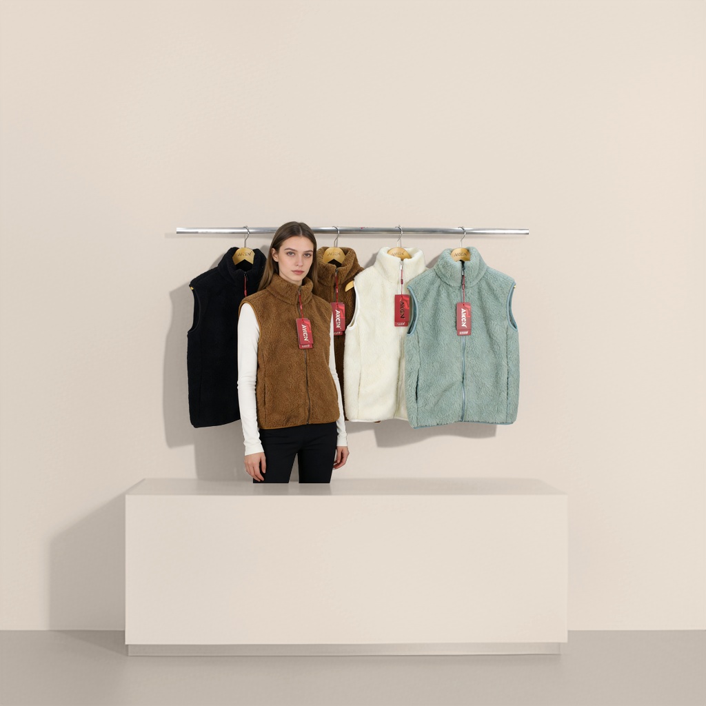 A thickened, soft and lightweight four-color cotton fleece vest for inner wear in autumn and winter Application Scenario