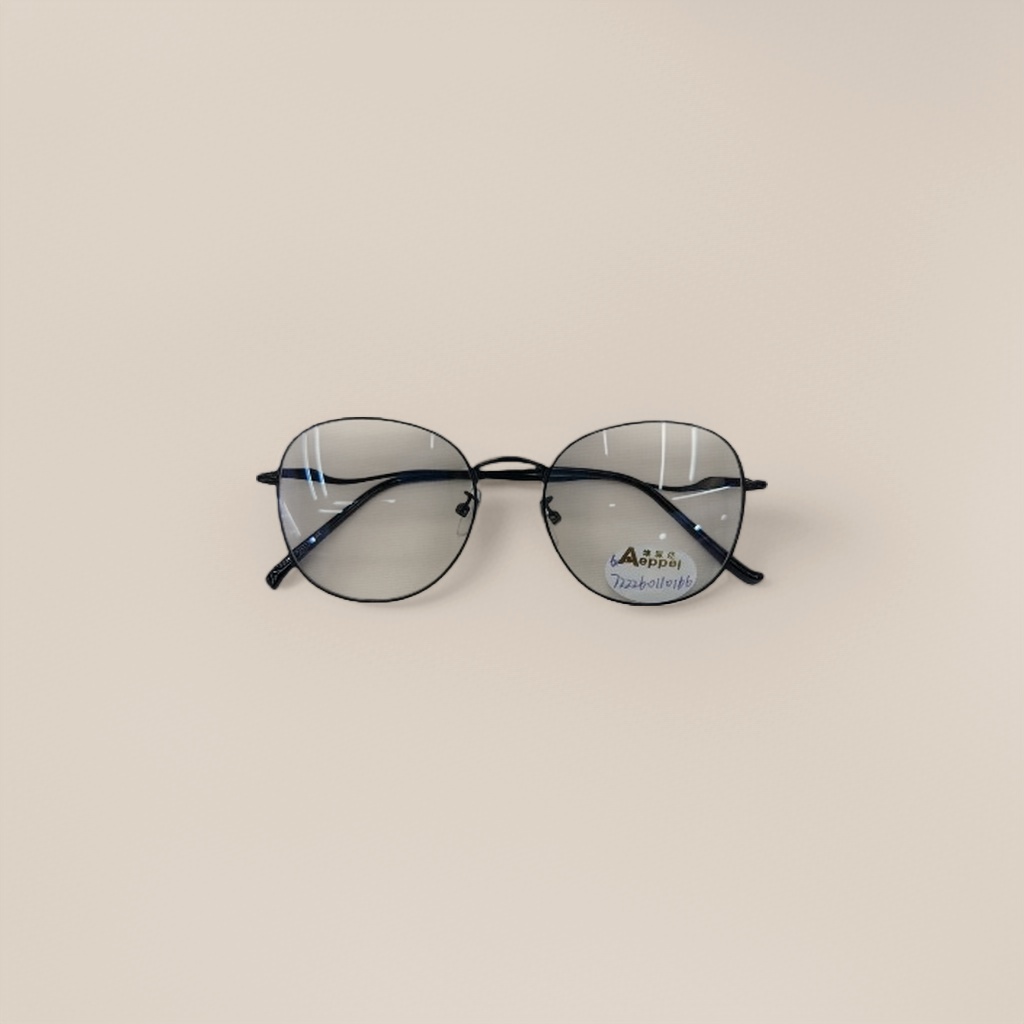 Black round-framed glasses with 99.9% anti-blue light light titanium alloy frames, suitable for both men and women Application Scenario