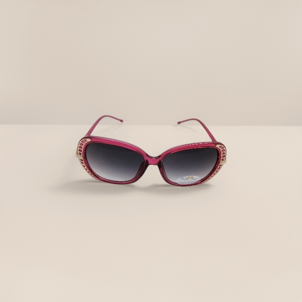 Rose red diamond-encrusted sunglasses for fashionable women, UV protection polarizing glasses Specification image