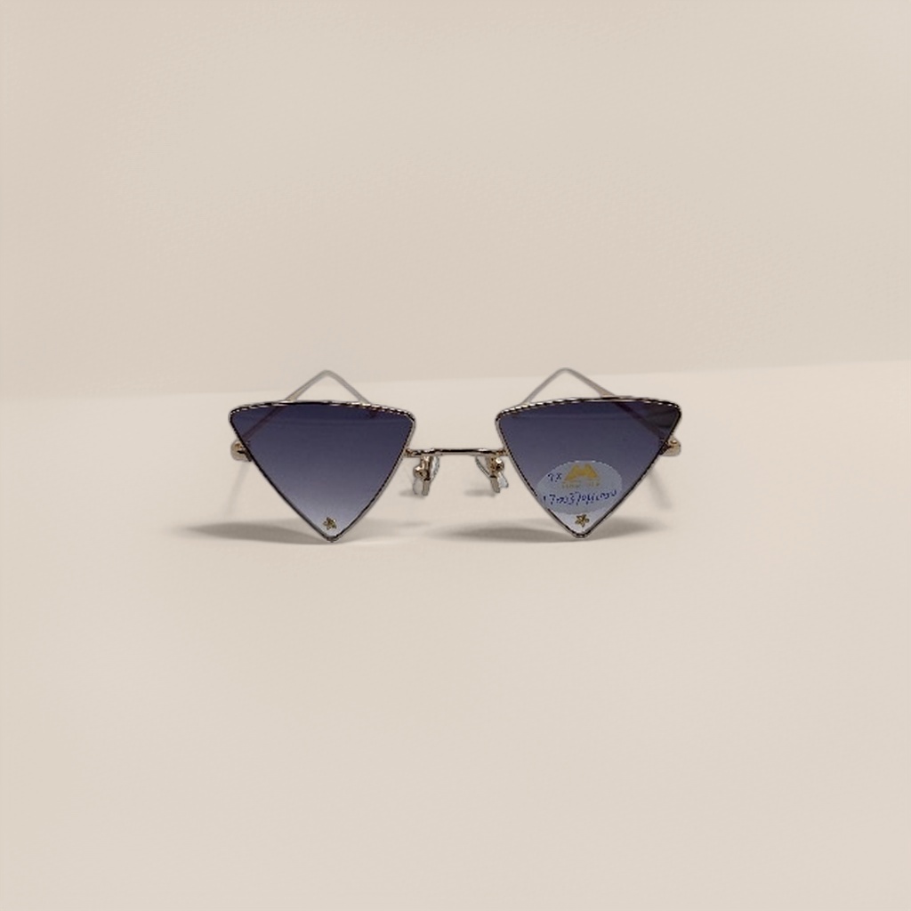 Golden-framed triangular sunglasses, fashionable UV-resistant polarized sunglasses Specification image