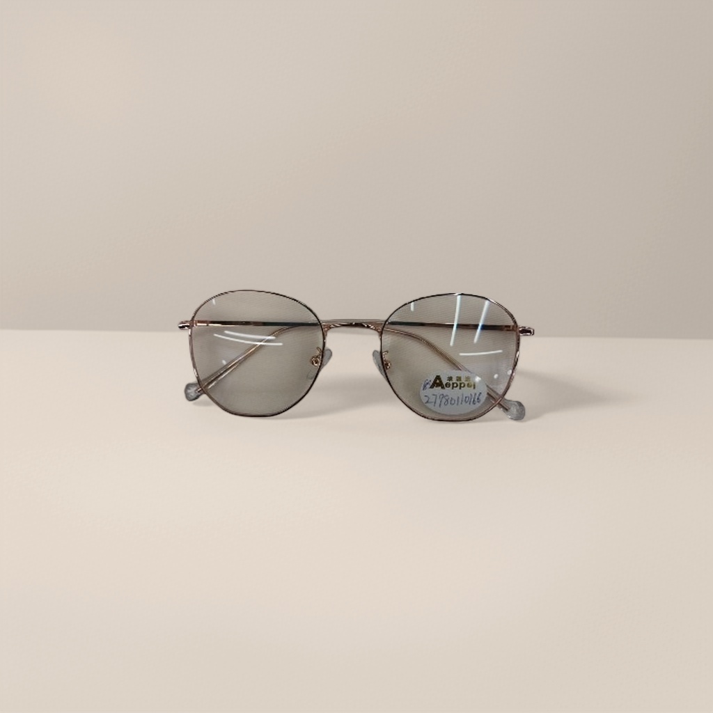 The golden thin-framed round glasses are fashionable and lightweight. The metal frames are suitable for both men and women Application Scenario