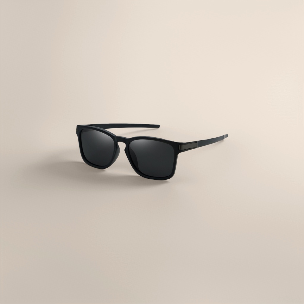 Black sunglasses, fashionable polarized sunglasses, UV protection, big face slimming
