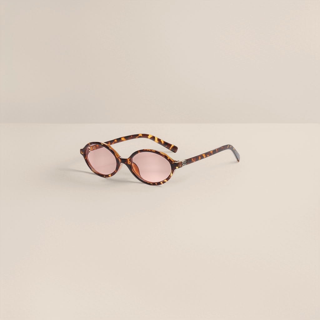 Tortoiseshell frame pink lens sunglasses, fashionable UV-resistant polarized sunglasses Application Scenario