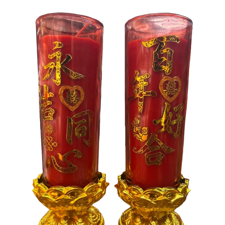 Red candle festive decoration for home celebration candles 20cm Item Picture
