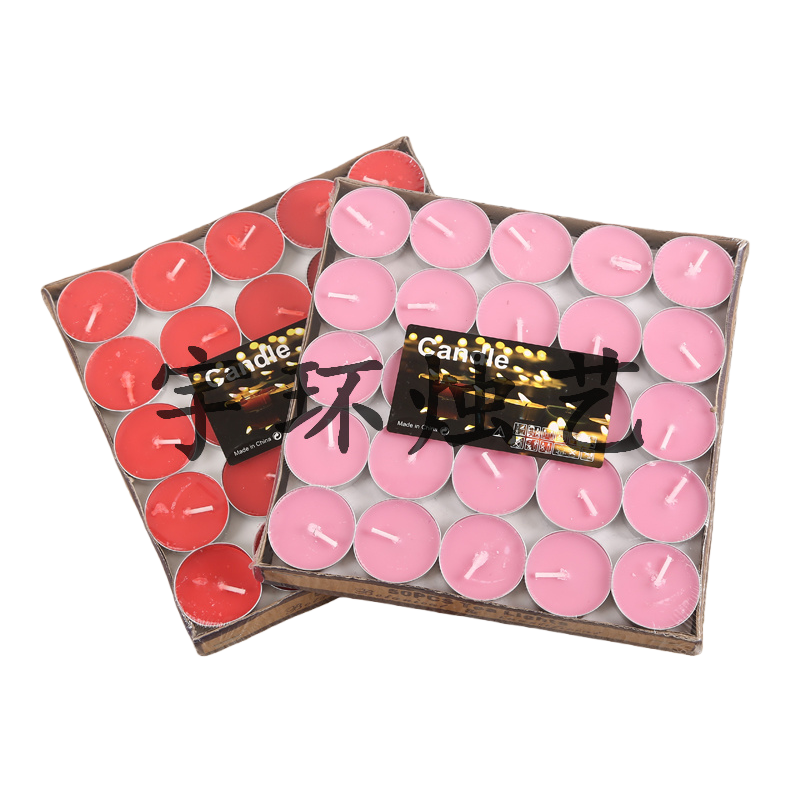 Pink and red two-color candle storage box, wooden scented candle accessories, decorative gift box, cleaning ball, dishwashing brush Item Picture