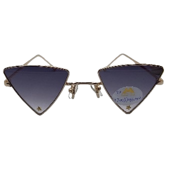Golden-framed triangular sunglasses, fashionable UV-resistant polarized sunglasses Item Picture