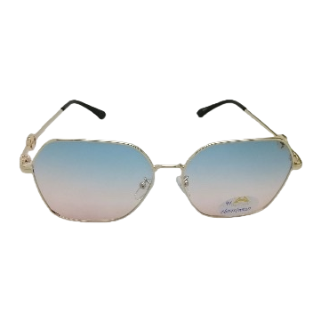 Golden-framed gradient lens sunglasses, lightweight TR90 material outdoor sun protection polarizing glasses Item Picture
