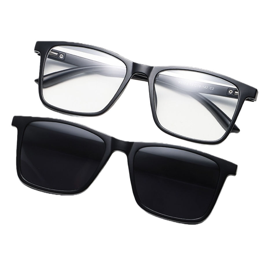The black frame glasses are fashionable and lightweight. The TR90 material myopia frame can be matched with different degrees Item Picture