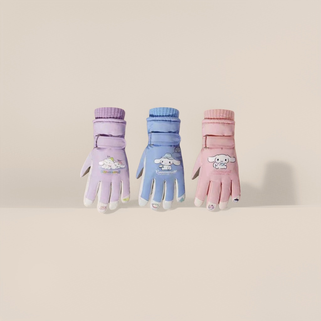 Colorful cartoon cotton warm gloves for both men and women, suitable for cold protection in autumn and winter Specification image