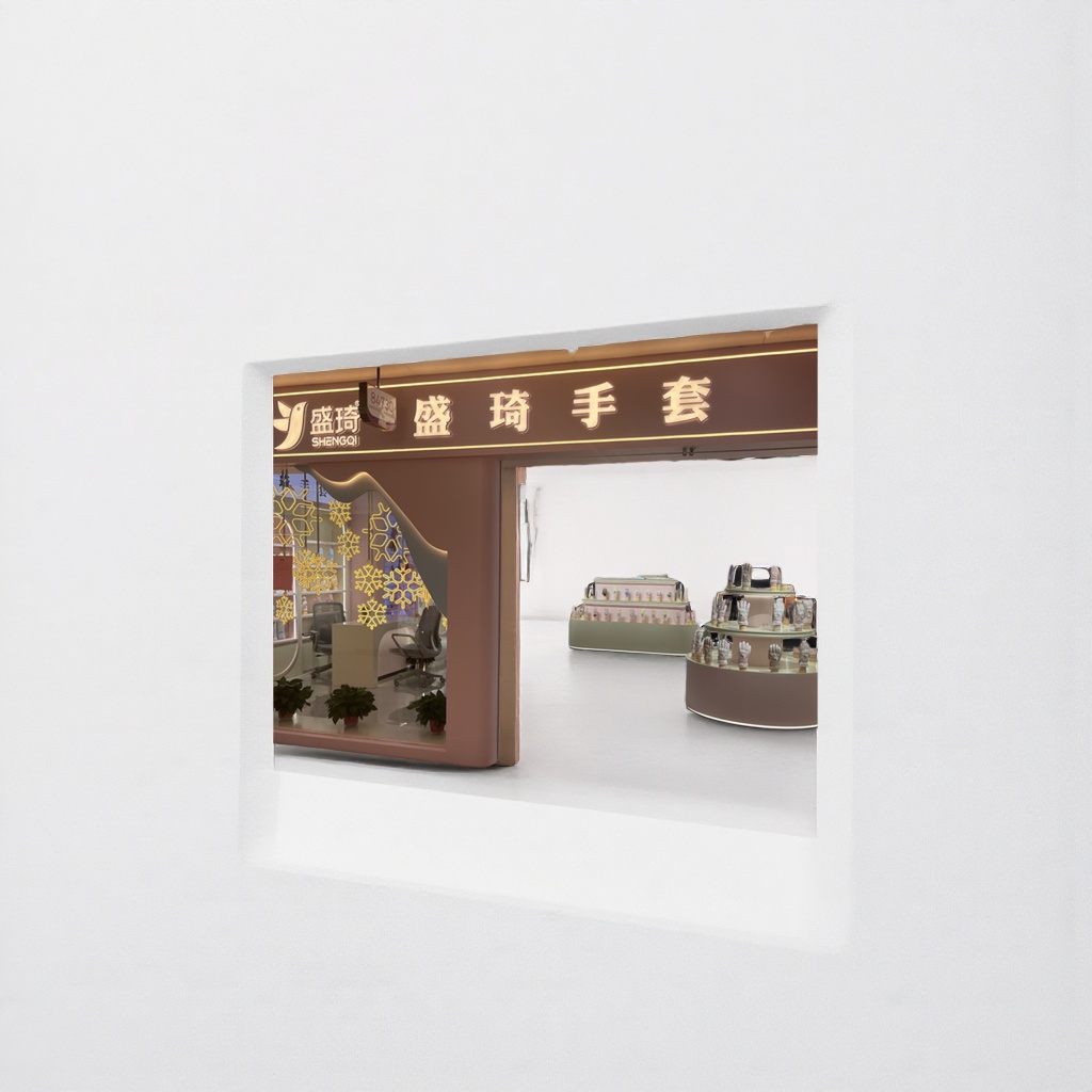 Pink exhibition stand special gloves, anti-slip and wear-resistant thickened cotton display prop accessories Specification image
