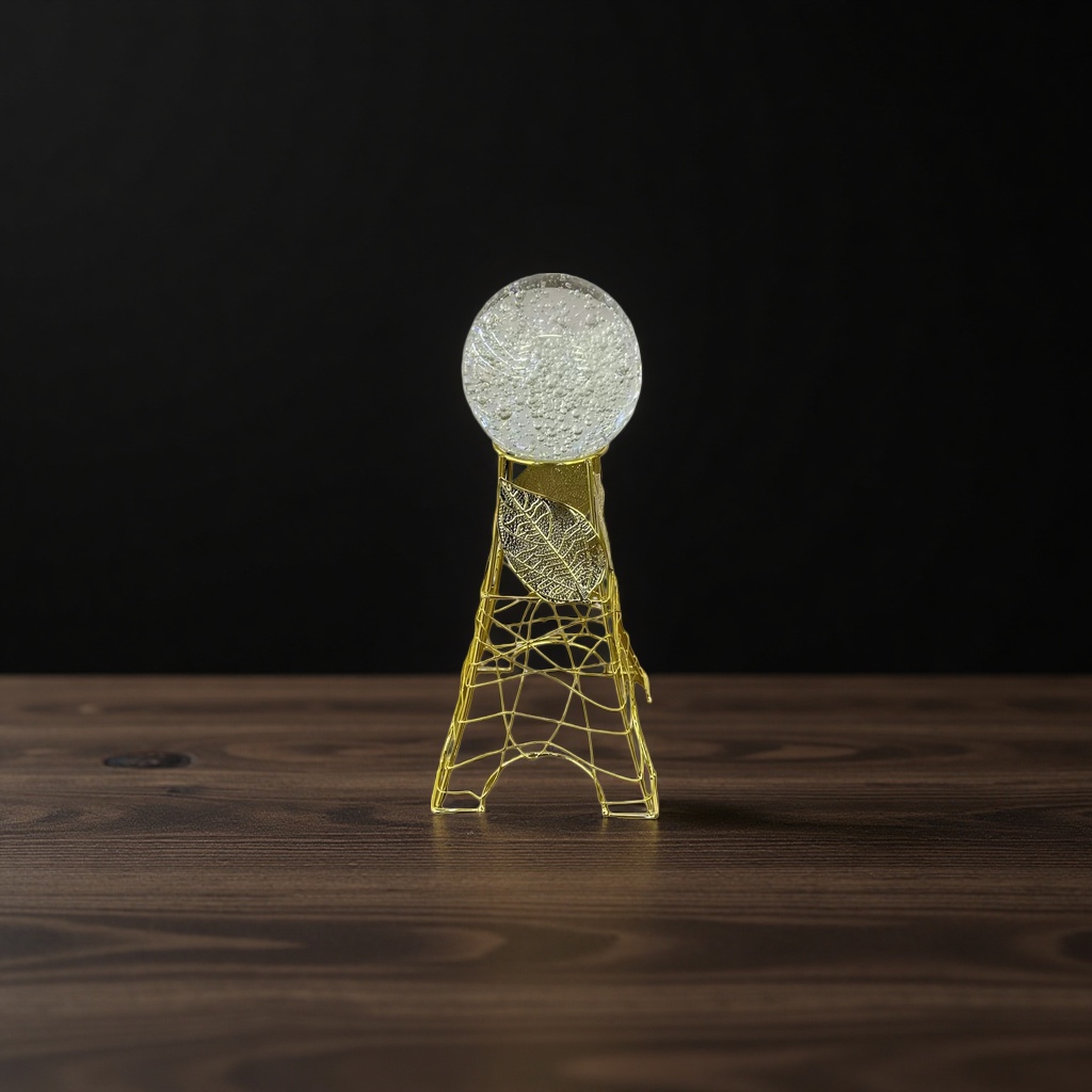 SANCAI golden ironwork stand supports transparent bubble ball decorative items for festival wedding decoration Application Scenario