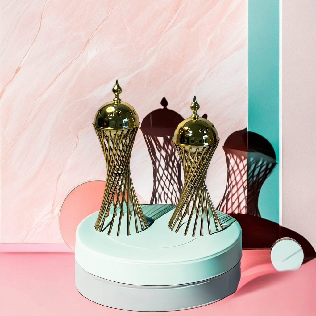 SANCAI Golden hollowed-out spherical ornaments, creative metal handicrafts for living room decoration and home furnishings Application Scenario