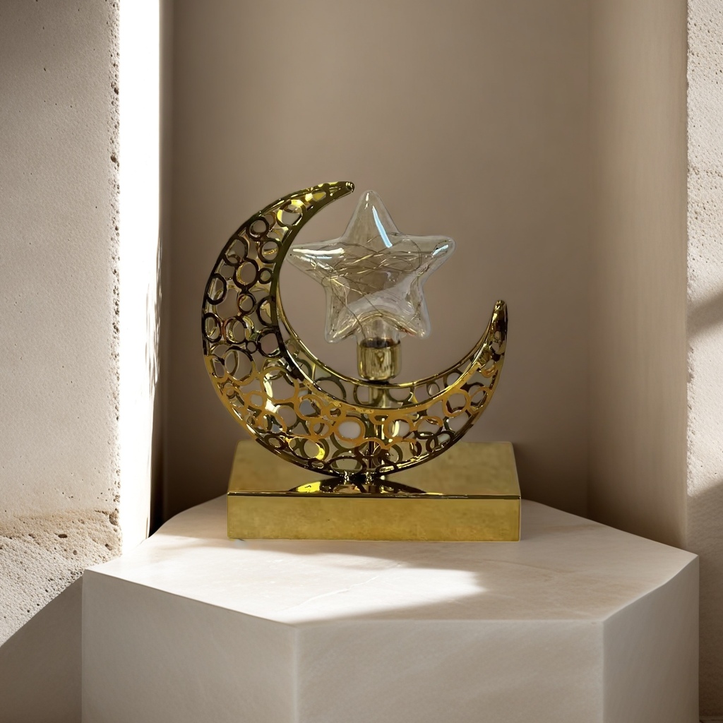 SANCAI golden crescent star-shaped decorative items are creative home furnishings for the living room, bedroom and desktop Specification image