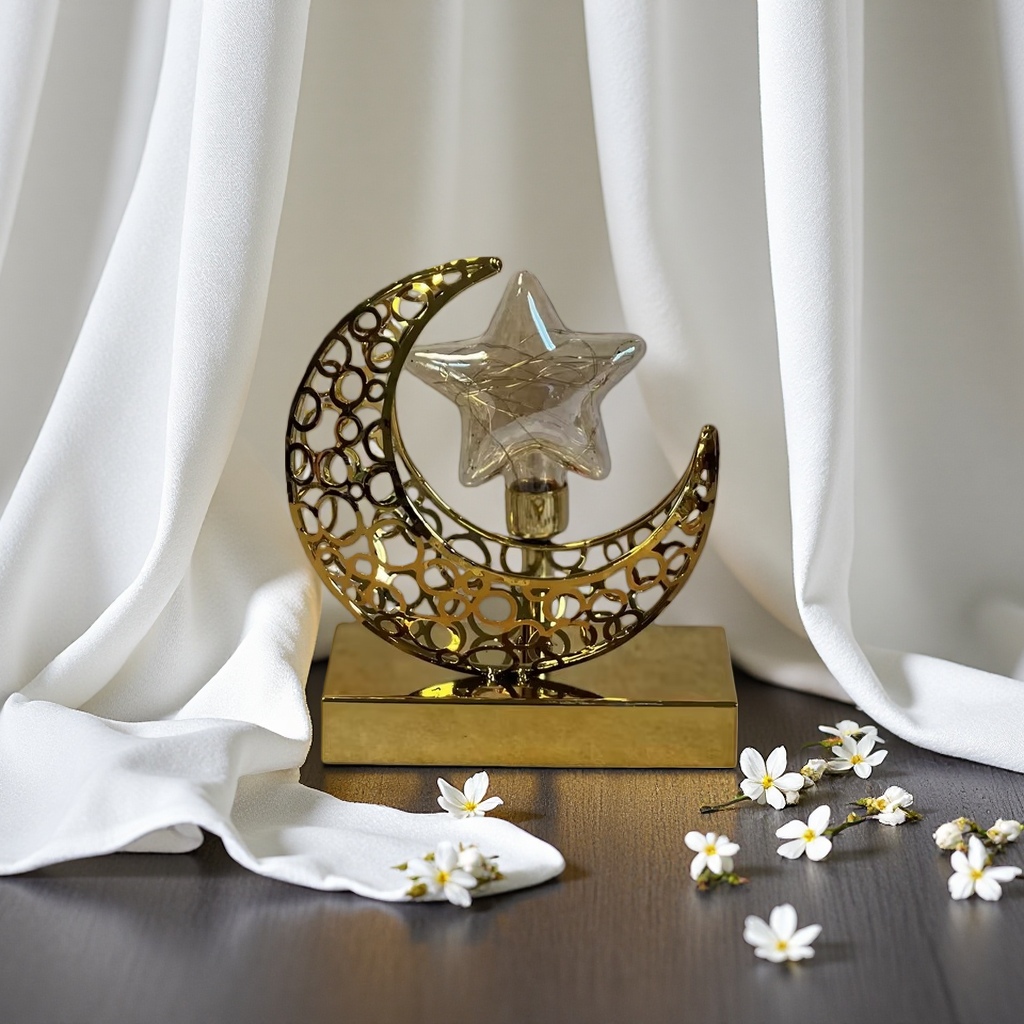 SANCAI golden crescent star-shaped decorative items are creative home furnishings for the living room, bedroom and desktop