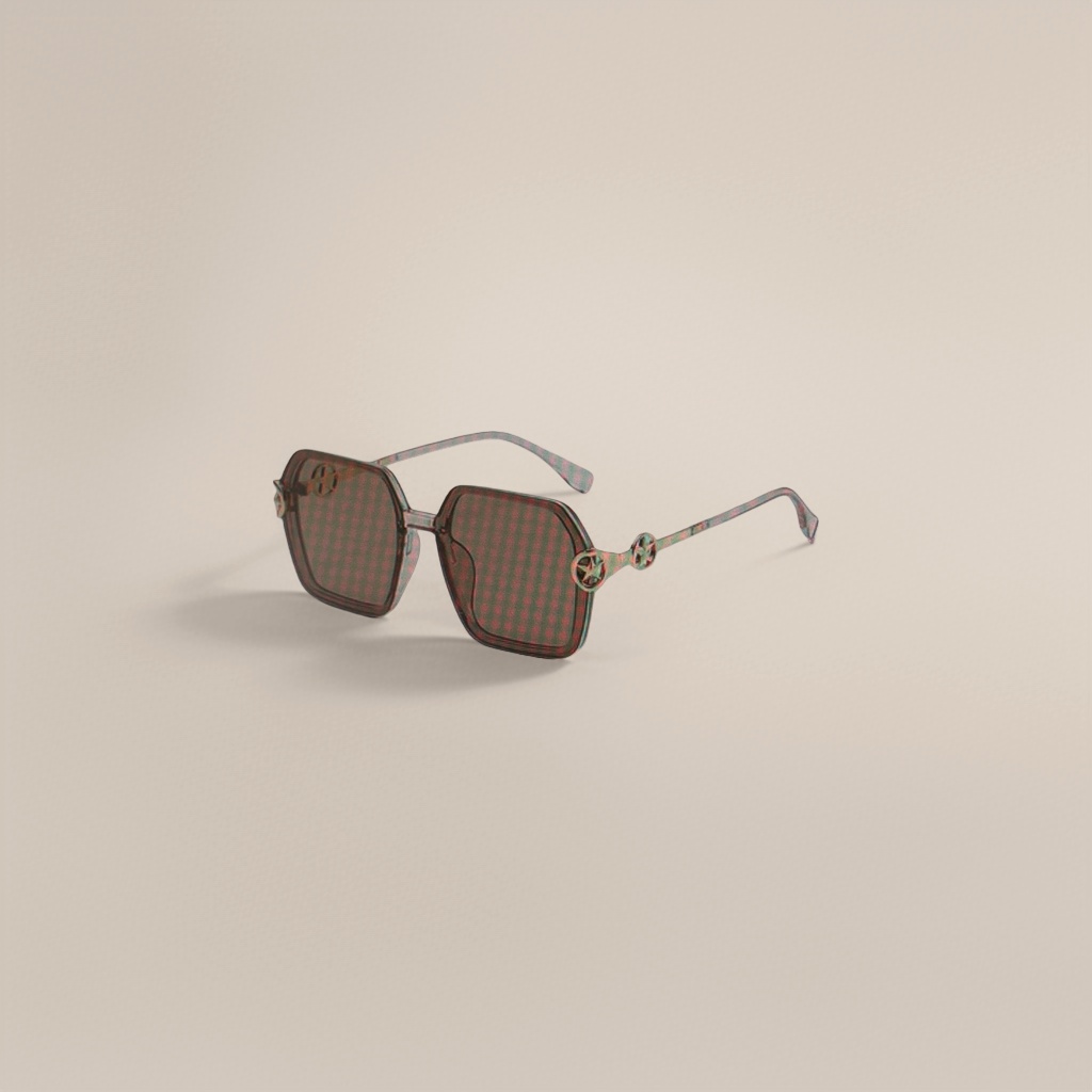 Brown square sunglasses are fashionable and versatile, with UV protection and polarized light