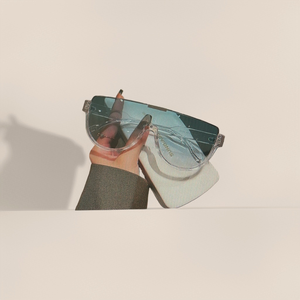 Transparent frame sunglasses are fashionable, lightweight and UV-resistant polarized sunglasses details Picture