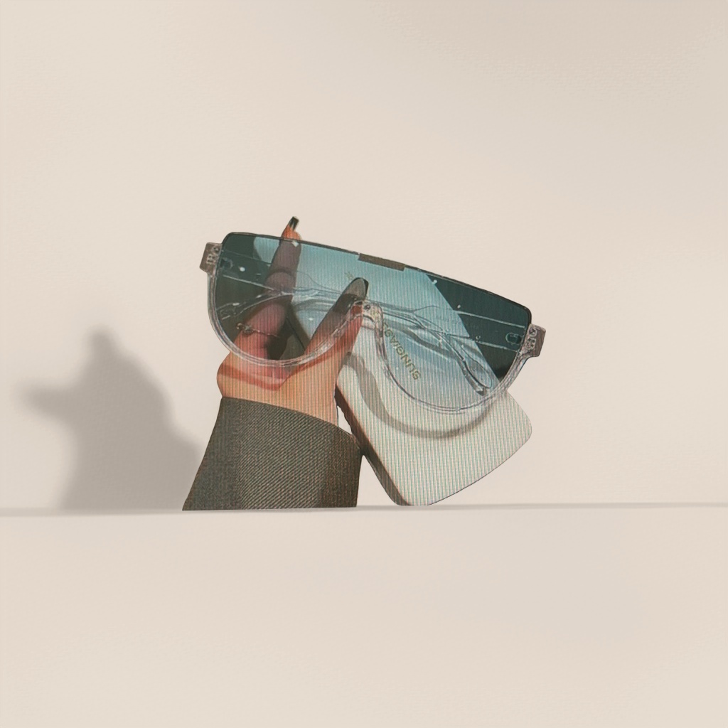 Transparent frame sunglasses are fashionable, lightweight and UV-resistant polarized sunglasses Specification image