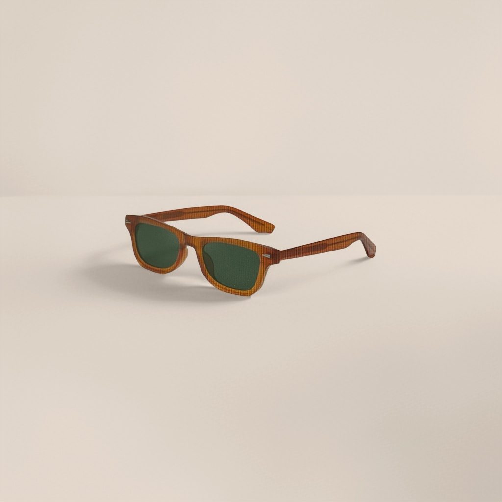 مرآة خضراء ذات مربعات بنية اللون نظارات شمسية مضادة للأشعة فوق البنفسجية Specification image