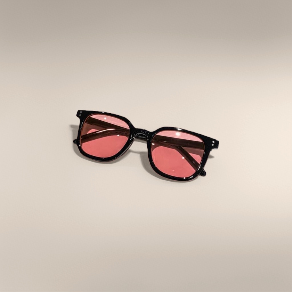 Black frame and red lens sunglasses are fashionable, polarized and UV-resistant, suitable for both men and women details Picture