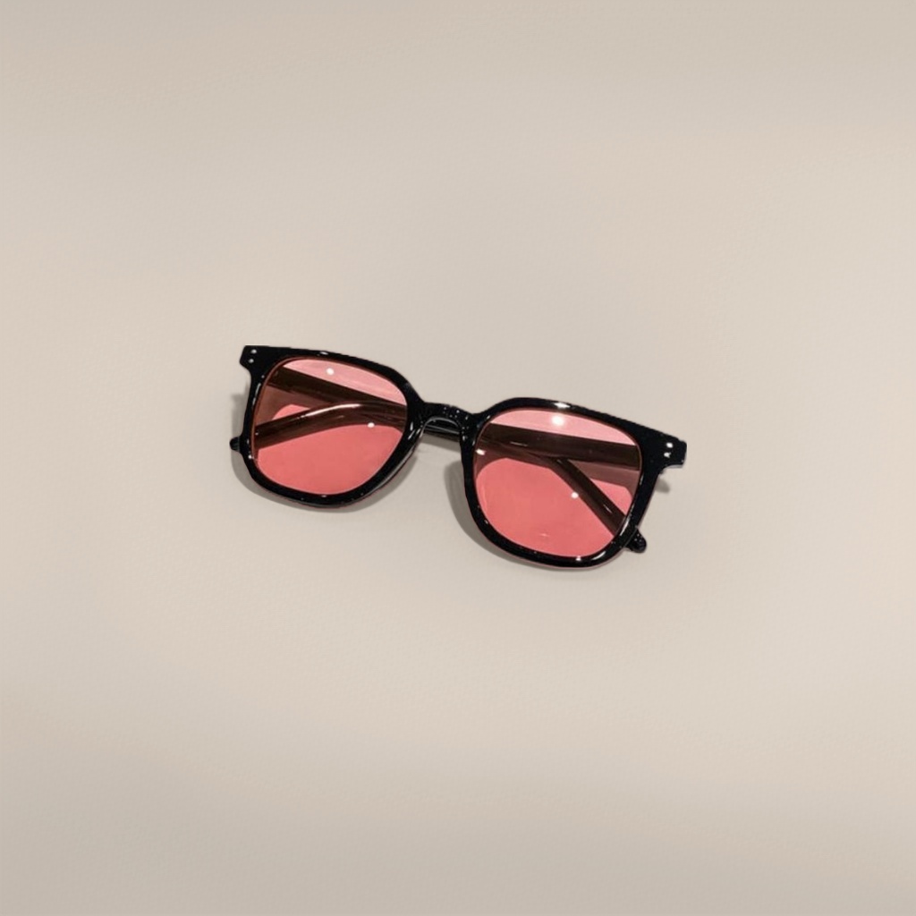 Black frame and red lens sunglasses are fashionable, polarized and UV-resistant, suitable for both men and women Specification image