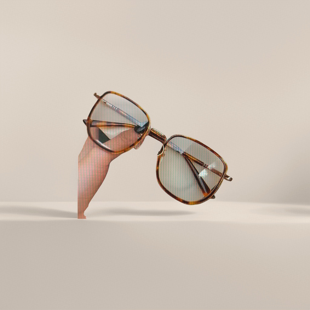 Tortoiseshell fashionable optical glasses, light, comfortable and anti-slip nose pads, suitable for both men and women Specification image