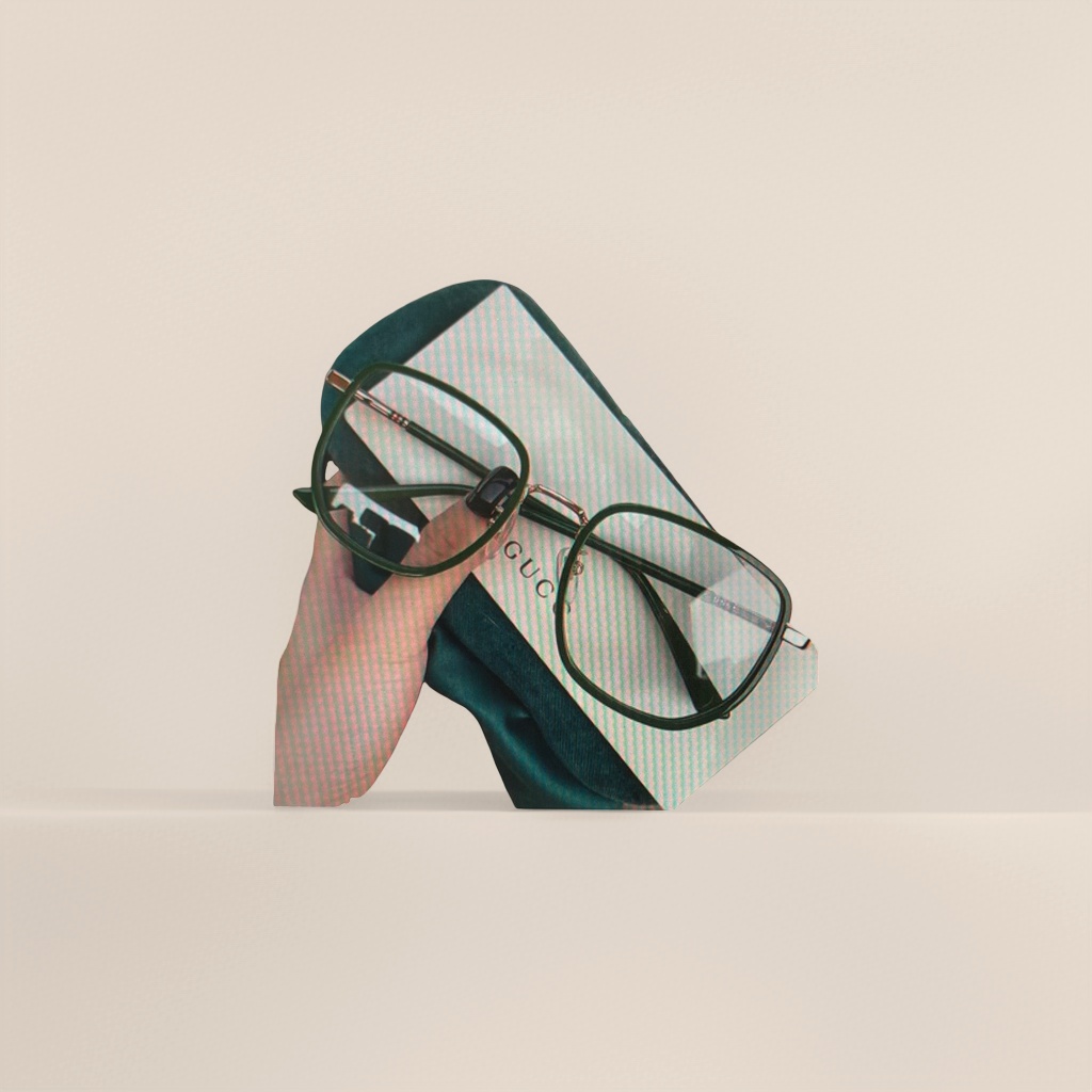 The emerald green framed glasses are fashionable, light and anti-blue light, and can be matched with different degrees for myopia Application Scenario