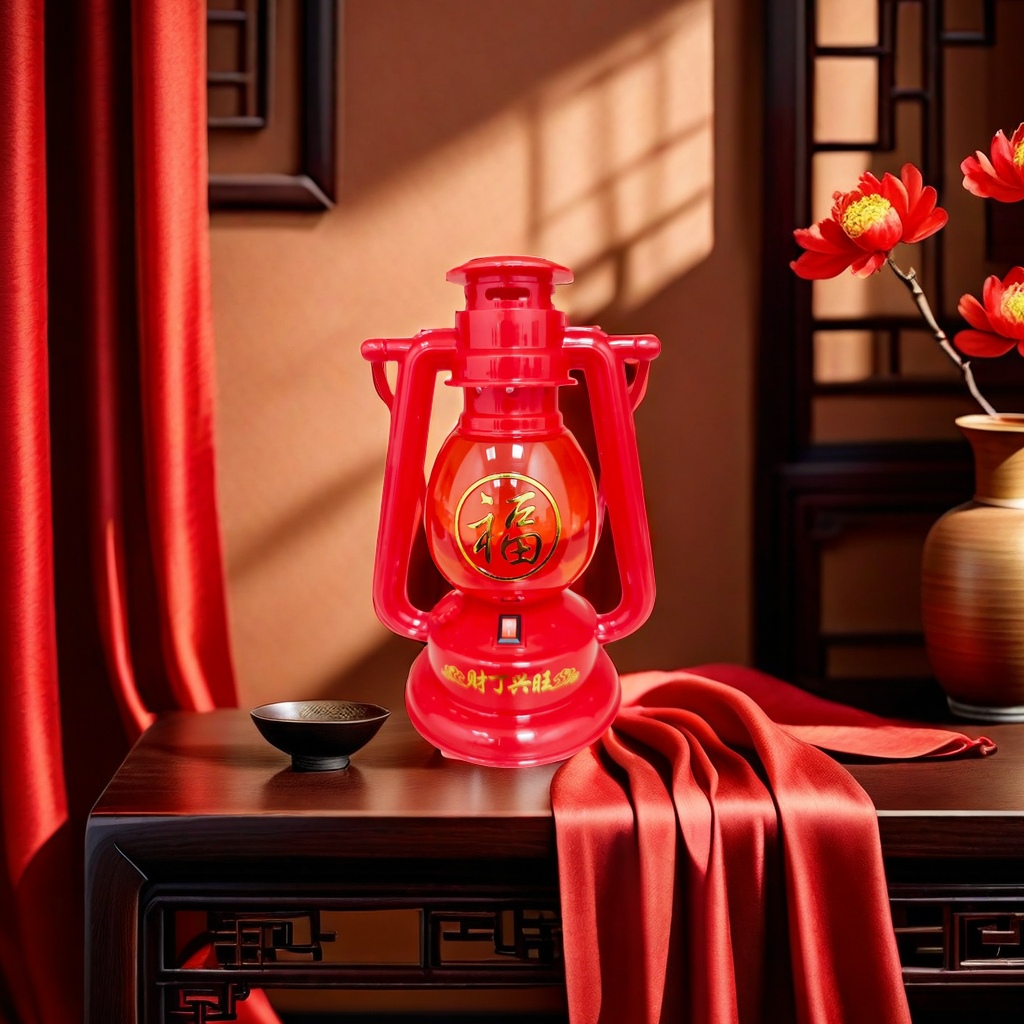 Red "double happiness" character lanterns, new Chinese-style wedding decorative pendants, indoor and outdoor festive atmosphere lights Specification image