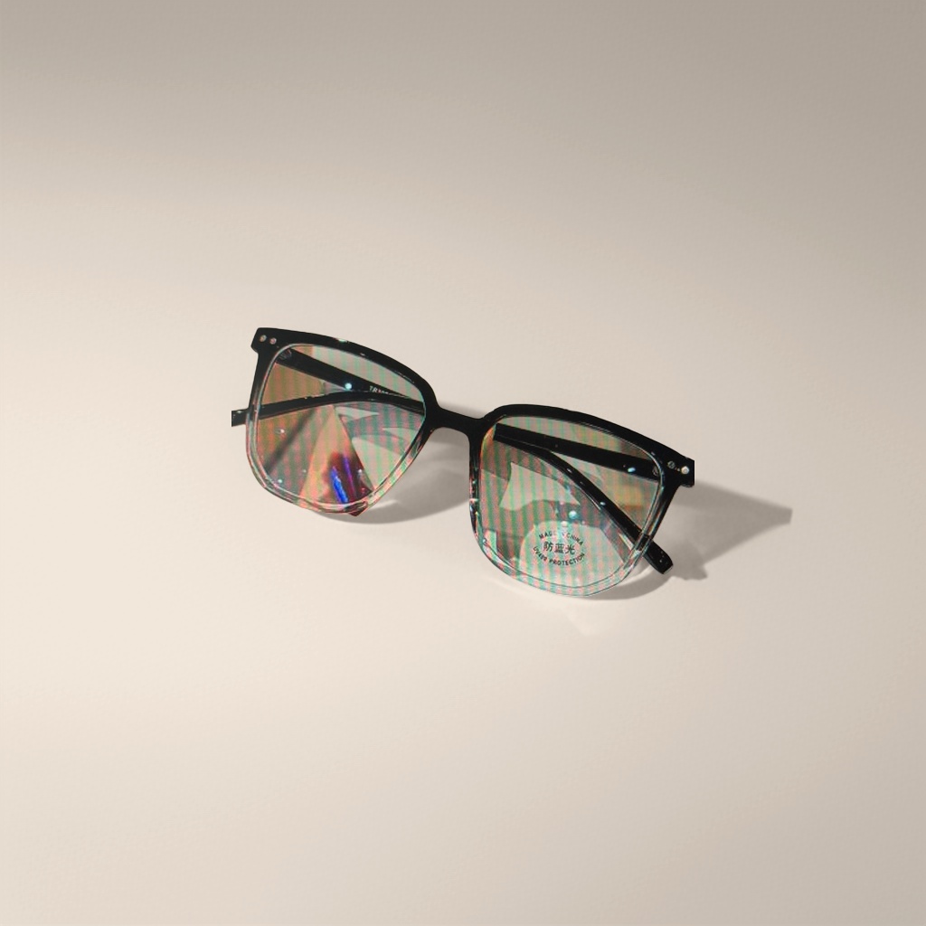 Black-framed glasses, fashionable and lightweight, with metal frames and myopia optical frames that can be matched with different degrees Application Scenario