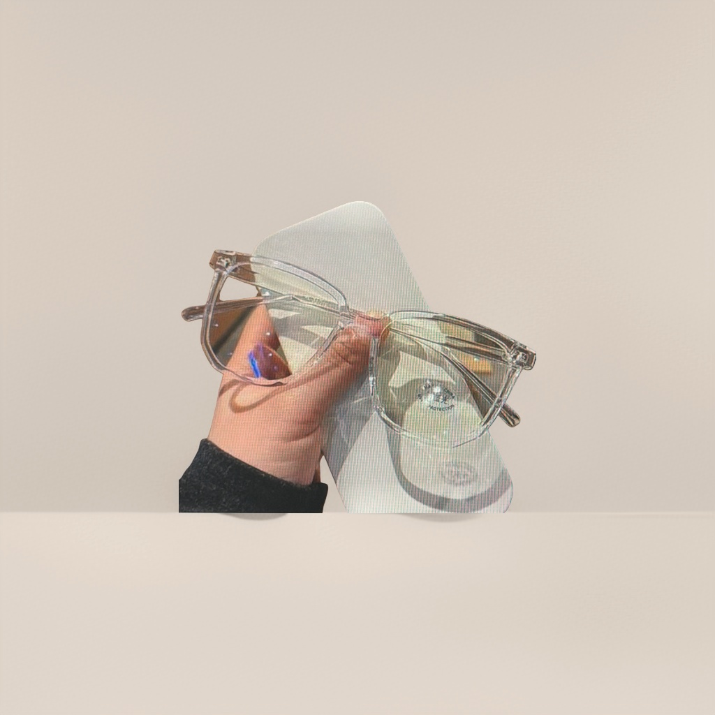 Transparent glasses frame, light, comfortable, anti-slip nose rest, universal myopia glasses frame Application Scenario