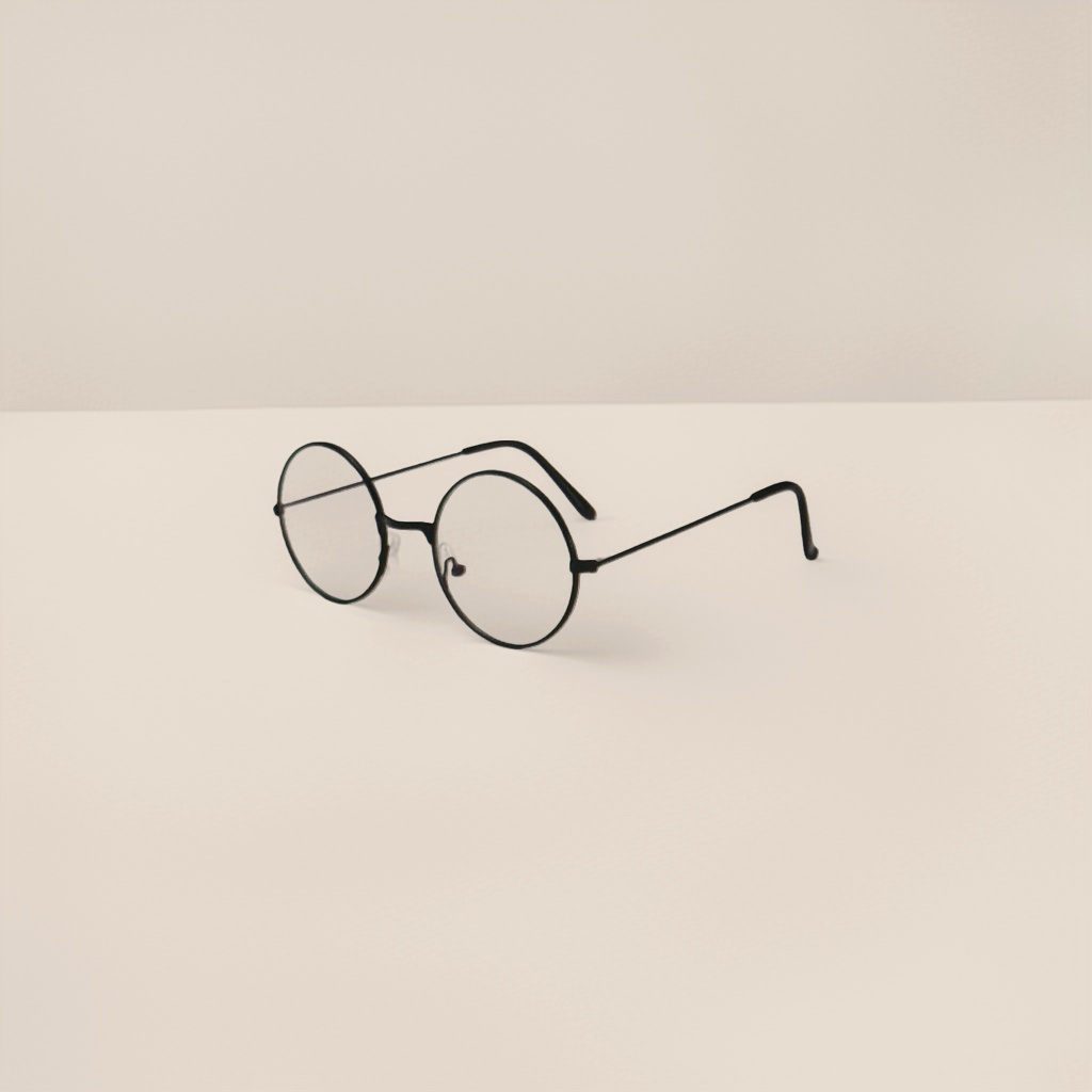 Black round-framed glasses made of high-elastic TR90 material, lightweight and flexible, suitable for daily commuting details Picture