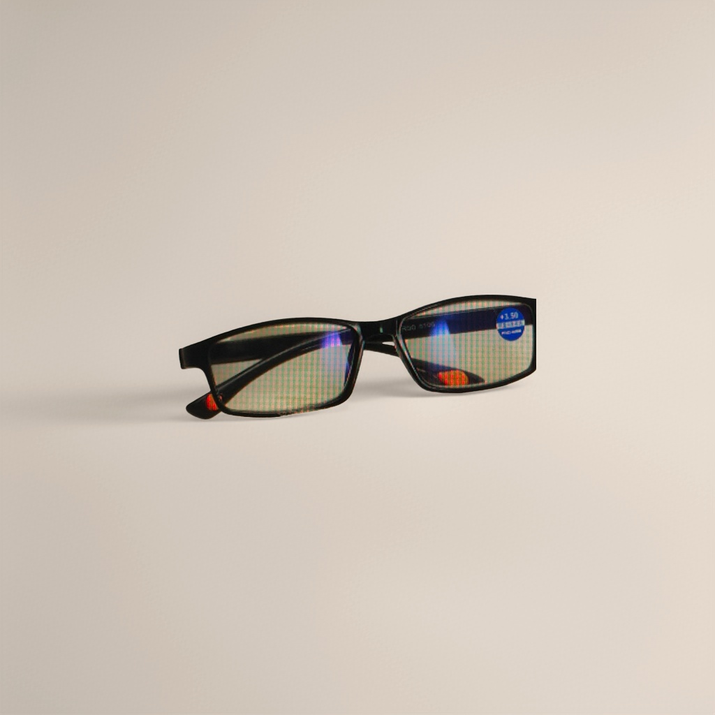 Black fashionable glasses are light, comfortable and anti-blue light, suitable for both men and women Specification image