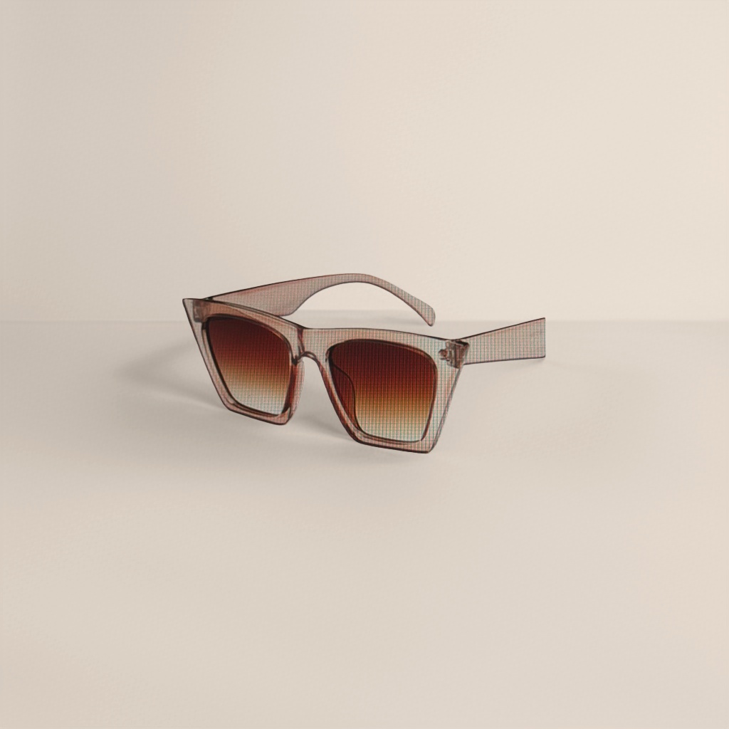 Brown gradient lens sunglasses, fashionable UV-resistant polarized sunglasses Specification image