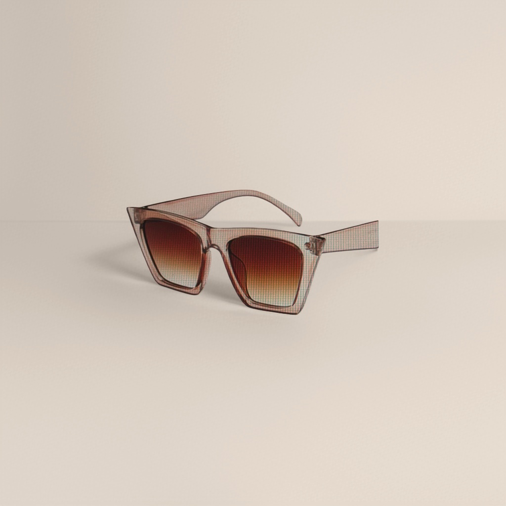 Brown gradient lens sunglasses, fashionable UV-resistant polarized sunglasses details Picture