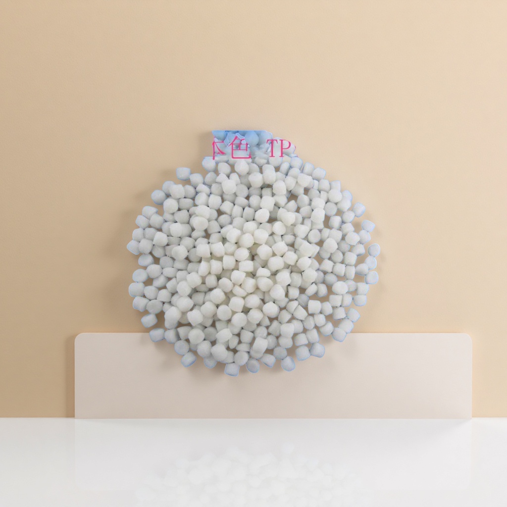 White TPV particle food-grade soft rubber raw material, environmentally friendly, non-toxic, heat-resistant, and customizable in color Specification image