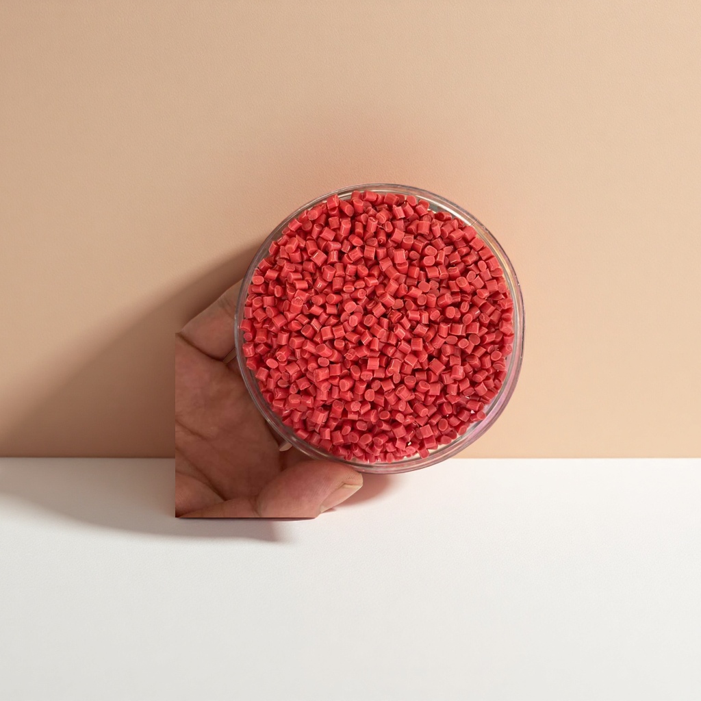 Red granular plastic raw material PP polypropylene general-purpose injection molding grade