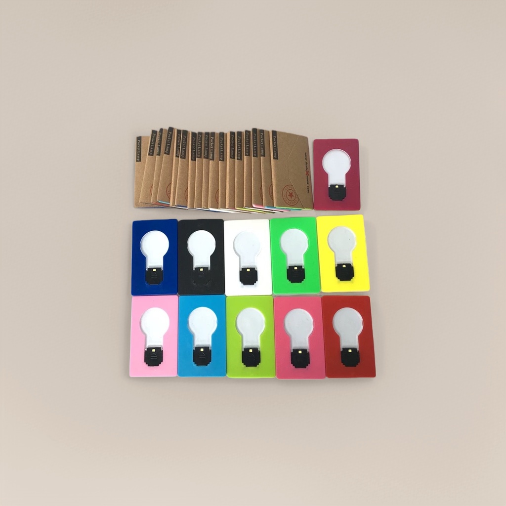 Colorful card Pocket Lamp Portable lamp Creative Desktop decorative lighting Night light Application Scenario