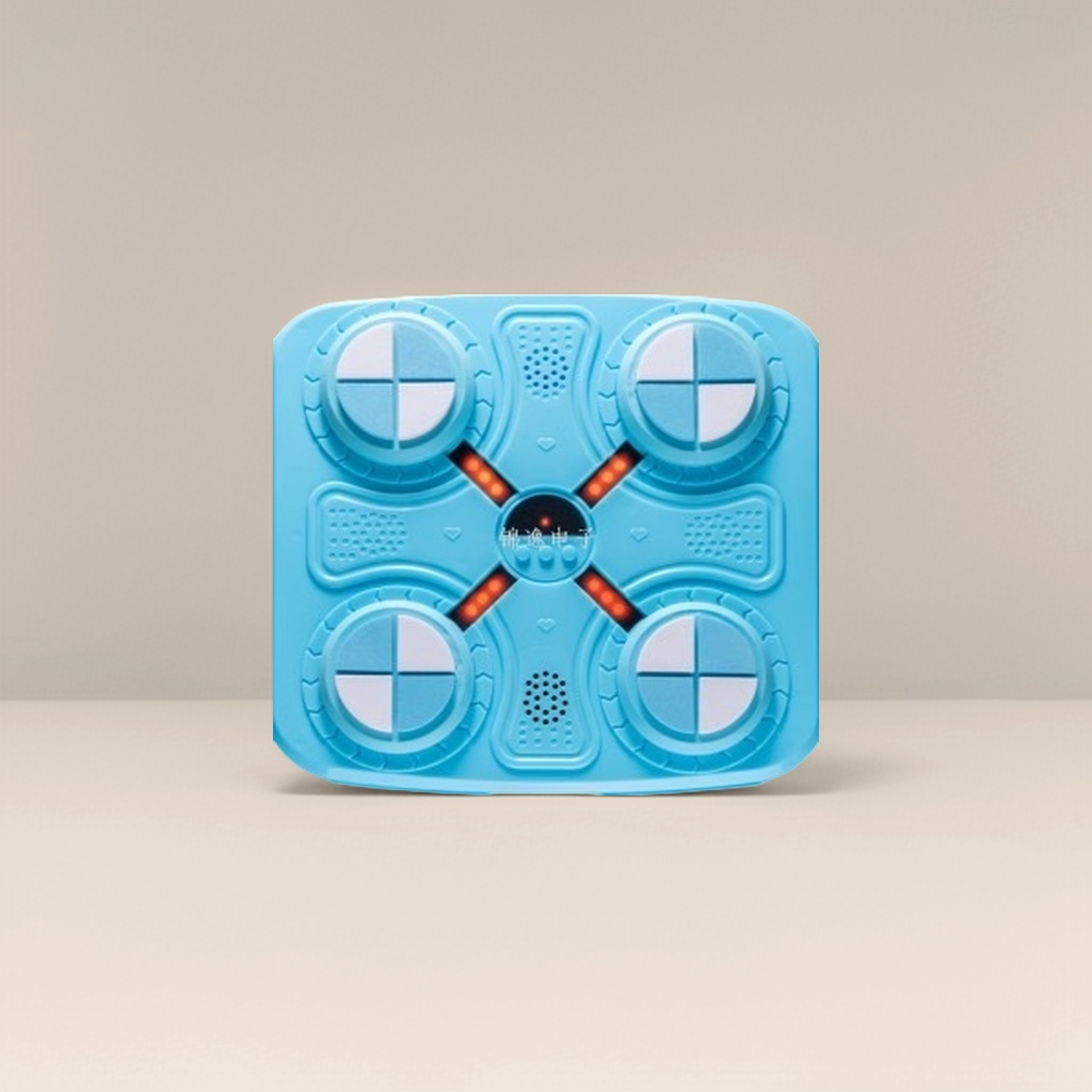 蓝色四轴飞行器遥控无人机航拍玩具可折叠便携式