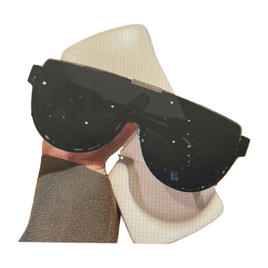 Black large-framed sunglasses are fashionable and versatile, with UV protection and polarized light Item Picture