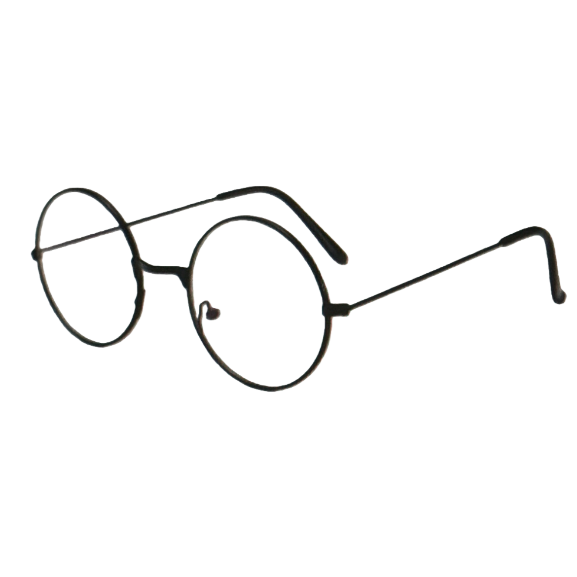 Black round-framed glasses made of high-elastic TR90 material, lightweight and flexible, suitable for daily commuting Item Picture