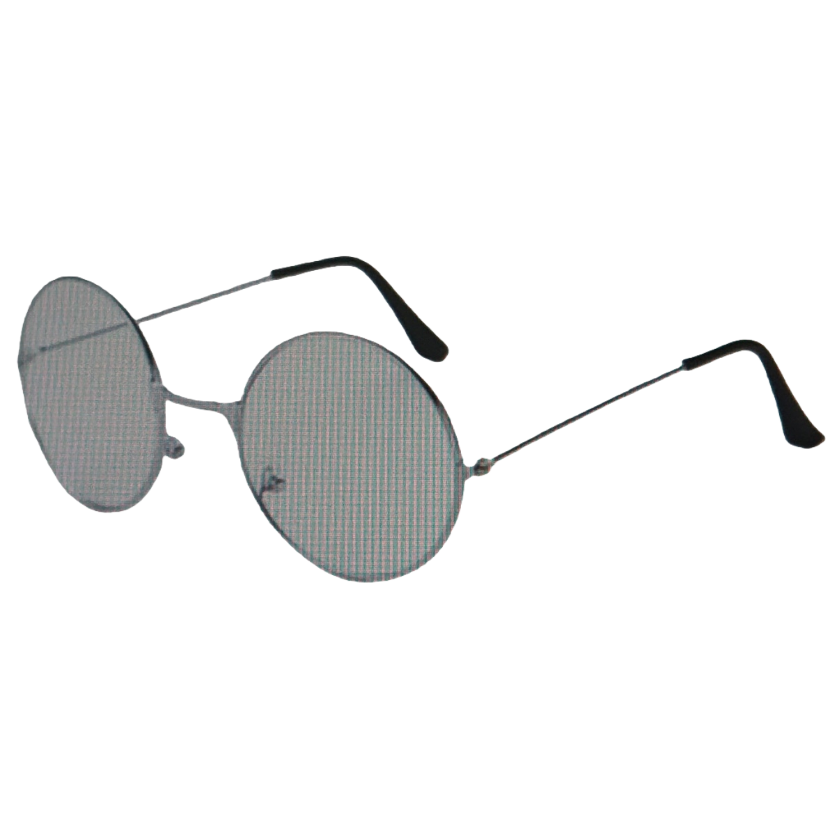 Silver thin-framed round glasses, fashionable, light and anti-slip nose pads, unisex Item Picture