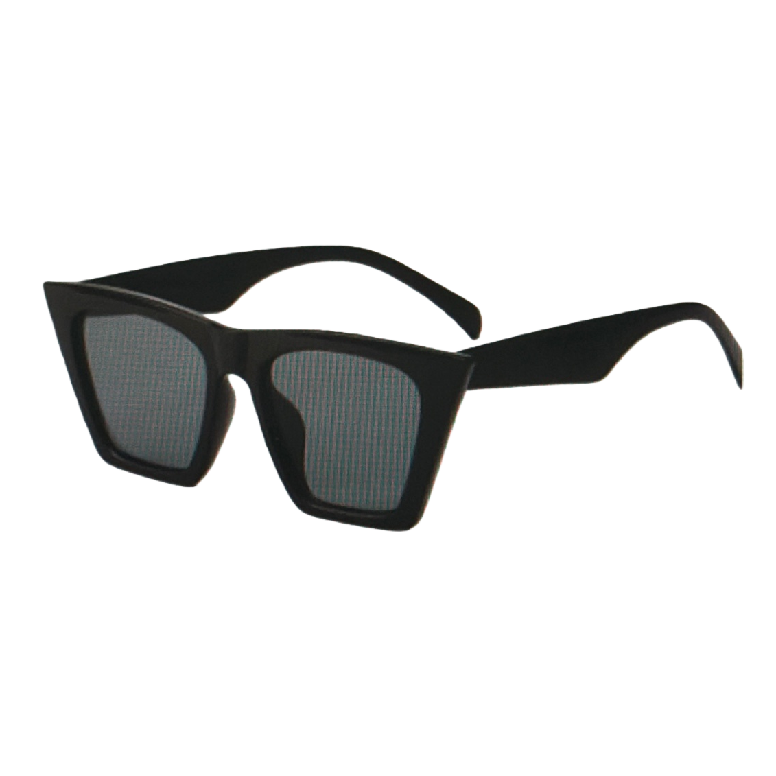 Black cat-eye sunglasses, fashionable and retro UV-resistant polarized sunglasses Item Picture