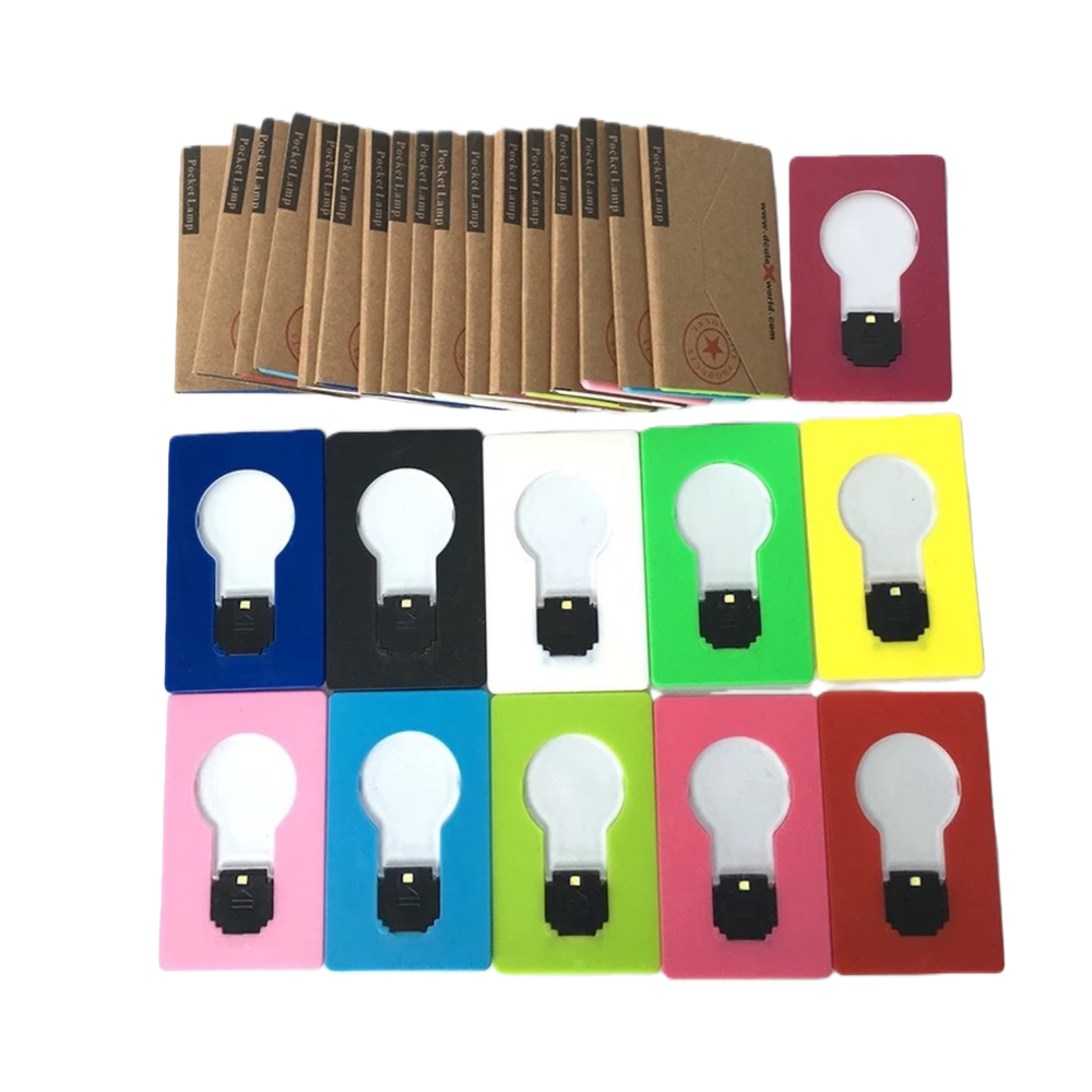 Colorful card Pocket Lamp Portable lamp Creative Desktop decorative lighting Night light Item Picture