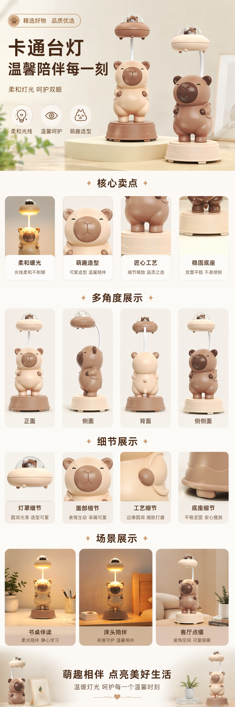 酷毙灯卡通熊造型陶瓷台灯手工原创融蜡灯 pic 1