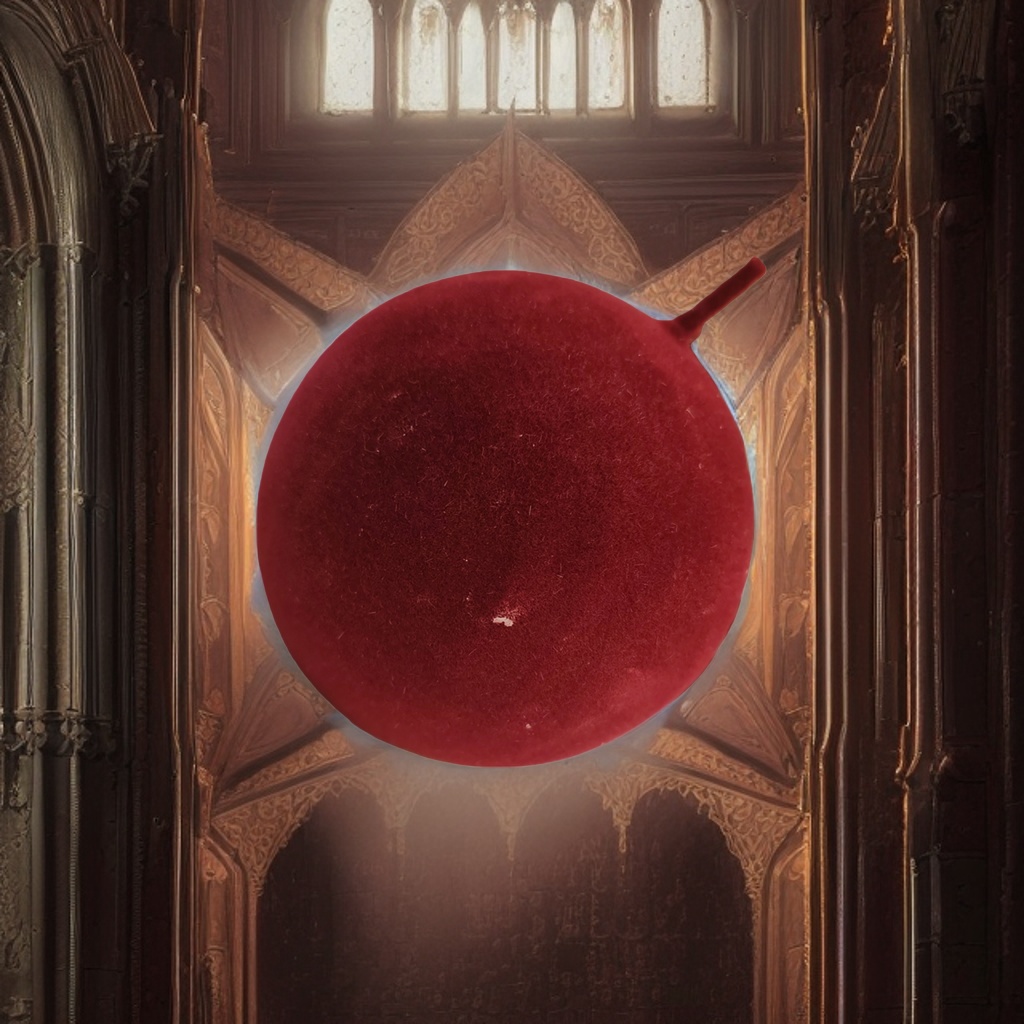 A wine-red velvet spherical decorative item, a creative gift for home soft furnishings