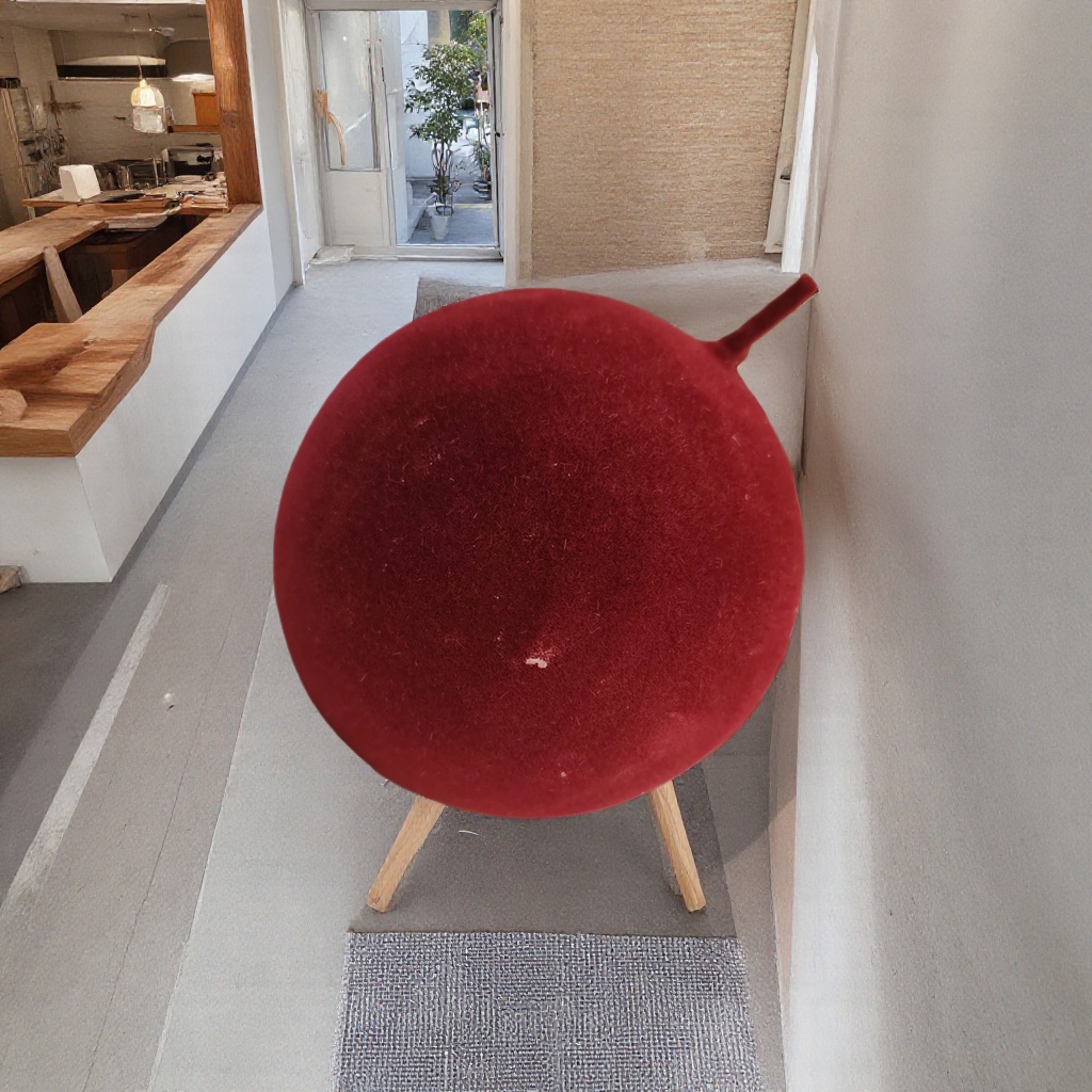 Red plush ball decorative pendant for the New Year and Spring Festival home atmosphere plush ball details Picture